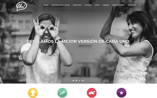 Sitio web de ahatalent.com: Consultora de desarrollo de talento